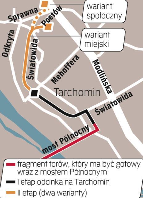 Do 2012 roku ma powstać odcinek na moście Północnym. Protesty mieszkańców dotyczą drugiego etapu odcinka z mostu do Winnicy. 