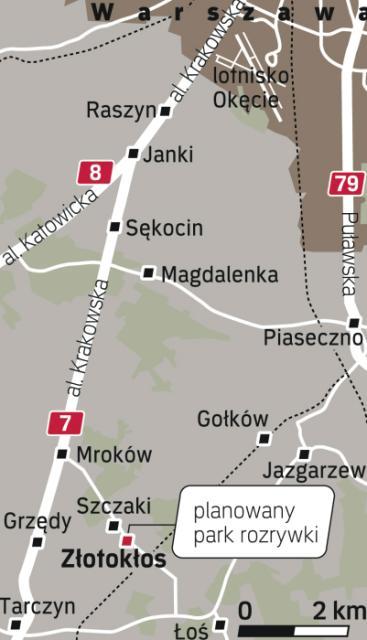 *ZŁotokŁos leŻy  30 km od Warszawy. Najkrótsza droga do wsi  wiedzie przez al. Krakowską  i Janki. Alternatywą jest droga przez Piaseczno. 