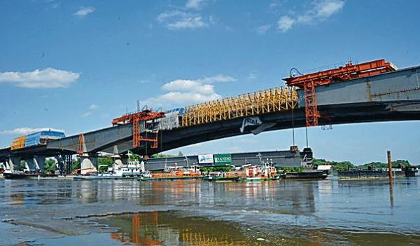 Most Północny w budowie. Być może zmieni się jego nazwa 