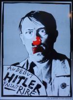 Tomasz Sroka - główna nagroda za animację francuskiego plakatu politycznego Alaina Le Querneca „Uwaga. Na początku Hitler śmieszył” z 1987