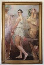 Na wystawie pokazano obrazy Jacka Malczewskiego  z prywatnych kolekcji. Na zdjęciu „Orfeusz i Eurydyka”.