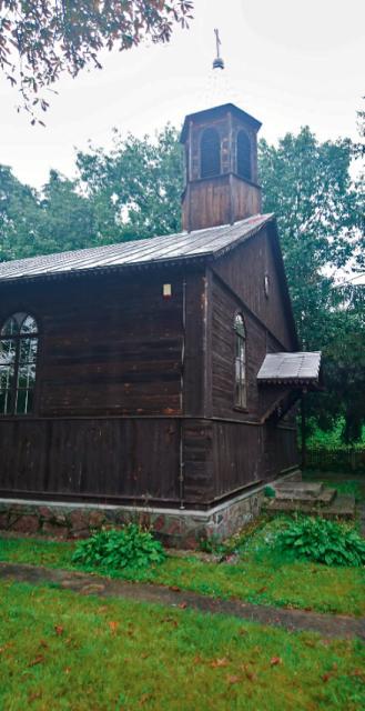 Stary drewniany zbór luterański w Nowym Secyminie służy dziś parafii rzymskokatolickiej.