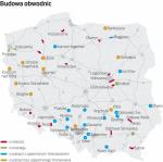 Coraz więcej polskich miast omija już ruch tranzytowy