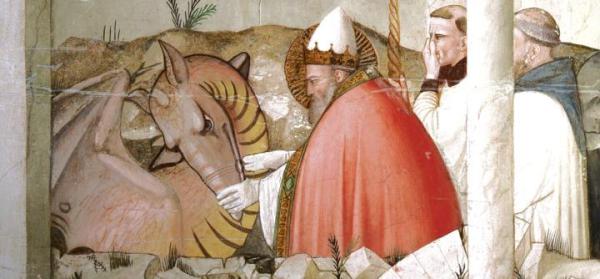Według legendy papież Sylwester I pokonał Lewiatana i uwięził go w podziemiach Lateranu.