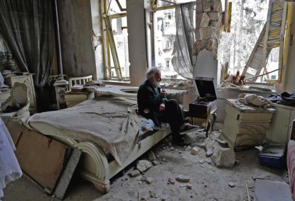 7. Mieszkanie w zrujnowanym przez wojnę syryjskim Aleppo.
