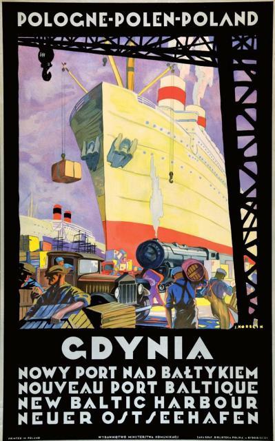 Plakat „Gdynia” jest symbolem sukcesów odrodzonej Polski 
