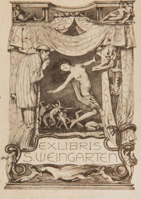 Za 24 tys. zł sprzedano ekslibris zaprojektowany przez Brunona Schulza dla nafciarza Stanisław Weingartena.